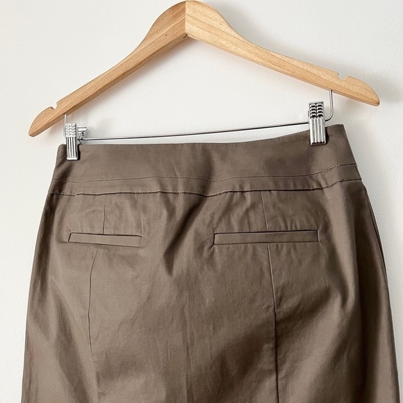 Ann Taylor Loft Tan Cotton Blend Pencil Skirt Size 4 - Picture 5 of 11